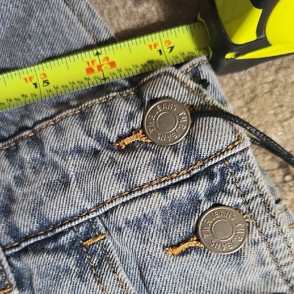 TNR Jeans Ripped and torn blue Denim Overalls, Size L, NWT - Picture 9 of 16